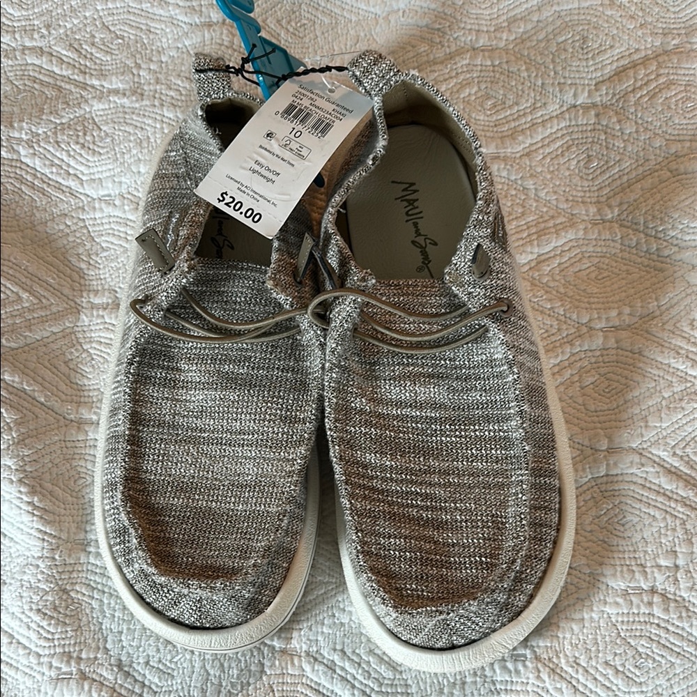 Gray Knit Casual Shoes